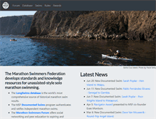 Tablet Screenshot of marathonswimmers.org